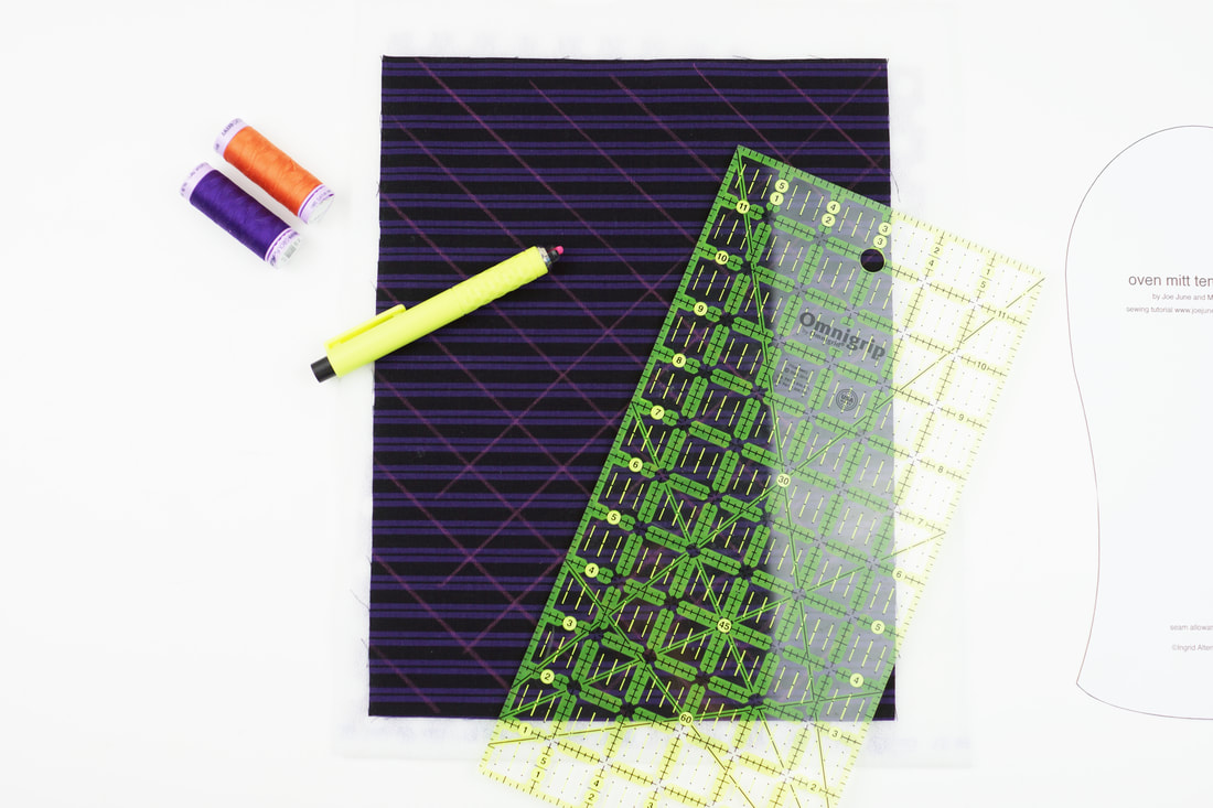 draw your quilting lines onto the fabric 