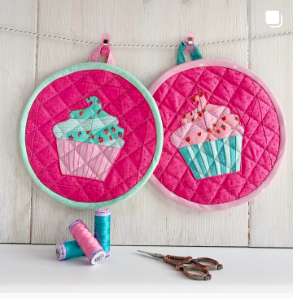 quilted cup cake pot holders