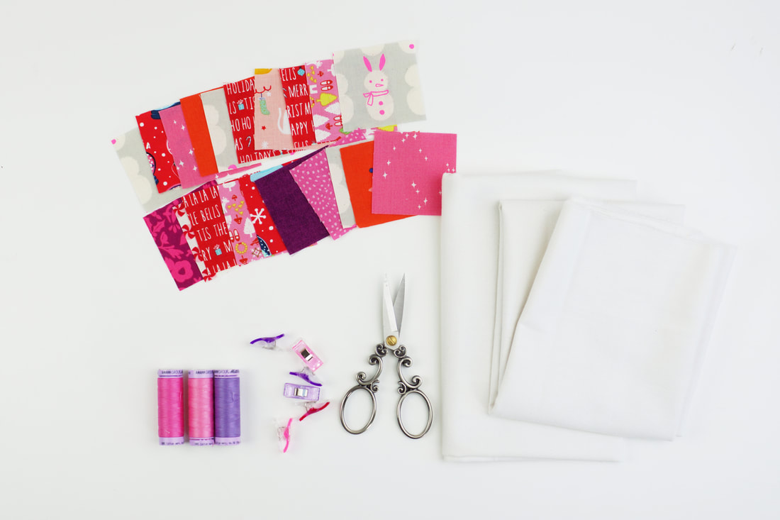 materials for sewing dishtowel