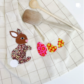 easter bunny applique pattern