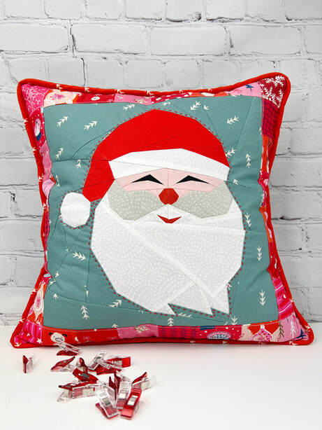 Santa pillowcase with piping