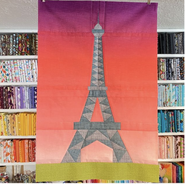 Eiffel Tower Quilt Block Pattern