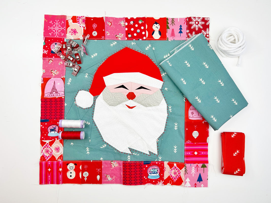 materials for Santa pillowcase