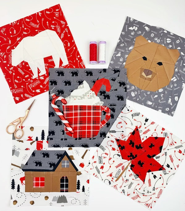 bear cottage quilt block pattern series