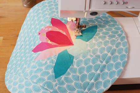  Iron on fusible interfacing and quilt to your liking 