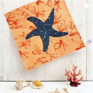Starfish quilt block pattern
