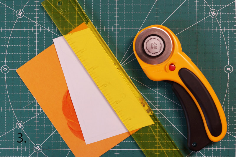 trimming of seam allowance with acrylic ruler