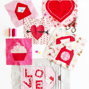 valentines Day quilt block patterns